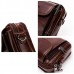 Vintage Genuine Leather Large Capacity Multi-function Phone Waist Bag Crossbody Bag For Men