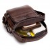 Vintage Genuine Leather Business Bag Shoulder Bag Crossbody Bag For Men