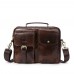 Vintage Genuine Leather Business Shoulder Bag Crossbody Bag