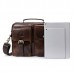 Vintage Genuine Leather Business Shoulder Bag Crossbody Bag