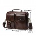 Vintage Genuine Leather Business Shoulder Bag Crossbody Bag