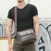 Men Genuine Leather Bag Solid Casual Crossbody Bag