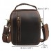 Vintage Genuine Leather Multi-pocket Outdoor Casual Waist Bag Crossbody Bag For Men