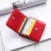 Women 4 Card Slots Trifold Solid Wallet