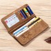 Vertical PU Leather Wallet 13 Card Slots Card Holder Casual Bill Holder For Men