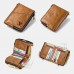 Men Vintage RFID Blocking Genuine Leather 12 Card Slots Zipper Wallet