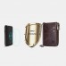 Men Vintage RFID Blocking Genuine Leather 12 Card Slots Zipper Wallet