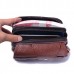 Men PU Leather Belt Purse Solid Multi-function Phone Bag Casual Waist Bag