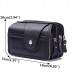 Men PU Leather Belt Purse Solid Multi-function Phone Bag Casual Waist Bag