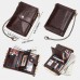 Men Vintage Genuine Leather RFID Blocking Chain Wallet 14 Card Slots Holder