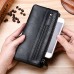 Men PU Leather Solid Long Phone Purse 11 Card Slot Wallet