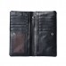 Men PU Leather Solid Long Phone Purse 11 Card Slot Wallet