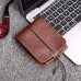 Men Vintage Card Holder Solid Short Wallet