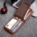 Men Vintage Card Holder Solid Short Wallet