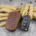 Men Animal Pattern Genuine Leather Mini Car Key Holder