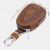 Men Animal Pattern Genuine Leather Mini Car Key Holder