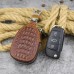 Men Animal Pattern Genuine Leather Mini Car Key Holder