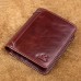 Genuine Leather Vintage Business Short Driver License Wallet