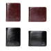 Genuine Leather Vintage Business Short Driver License Wallet