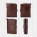 Men Rfid Antimagnetic Genuine Leather Zipper Purse Casual Wallet