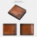 Men Genuine Leather RFID 13Card Slots Gradient Short Purse Wallet