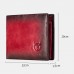 Men Genuine Leather RFID 13Card Slots Gradient Short Purse Wallet