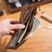 Men Genuine Leather RFID 13Card Slots Gradient Short Purse Wallet