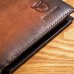 Men Genuine Leather RFID 13Card Slots Gradient Short Purse Wallet