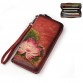 Vintage Genuine Leather Multi-function Phone Wallet Purse For Women