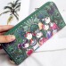 Women Bohemian Long Wallet Multi-Function Phone Bags 4 Card Slot Purse