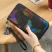 Vintage Genuine Leather National Style Multi-slots Wallet Card Holder Phone Bag For Women