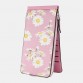 Women 20 Card Slots Daisy Card Holder Printed Long Wallet Purse