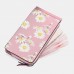 Women 20 Card Slots Daisy Card Holder Printed Long Wallet Purse