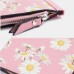 Women 20 Card Slots Daisy Card Holder Printed Long Wallet Purse