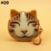 Women Cute Cat Coin Purse Round Print Wallet