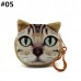 Women Cute Cat Coin Purse Round Print Wallet