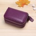 RFID Antimagnetic Genuine Leather 11 Colors 11 Card Slots Card Holder Purse