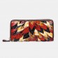 Women Genuine Leather Patchwork Vintage Wallet Purse