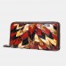 Women Genuine Leather Patchwork Vintage Wallet Purse