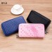 RFID Men And Women Genuine Leather Wallet 24 Card Slot Multi-function Phone Purse Solid Coin Bags