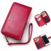 Women Men PU Leather Universal 5.5 Inch Phone Case Vintage Phone Bag Crossbody Bag