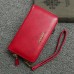 Women Men PU Leather Universal 5.5 Inch Phone Case Vintage Phone Bag Crossbody Bag