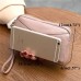 Genuine Cowhide Women 6.3 Inches Phone Bag Clutch Wallet Keys Card Coin Holder Purse