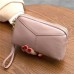 Genuine Cowhide Women 6.3 Inches Phone Bag Clutch Wallet Keys Card Coin Holder Purse