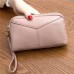 Genuine Cowhide Women 6.3 Inches Phone Bag Clutch Wallet Keys Card Coin Holder Purse